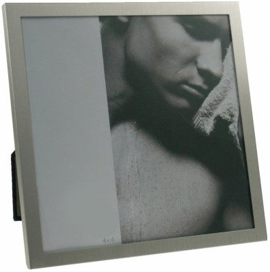 Bilderrahmen 18 x 18 x 0,8 cm, Aluminium gebürstet