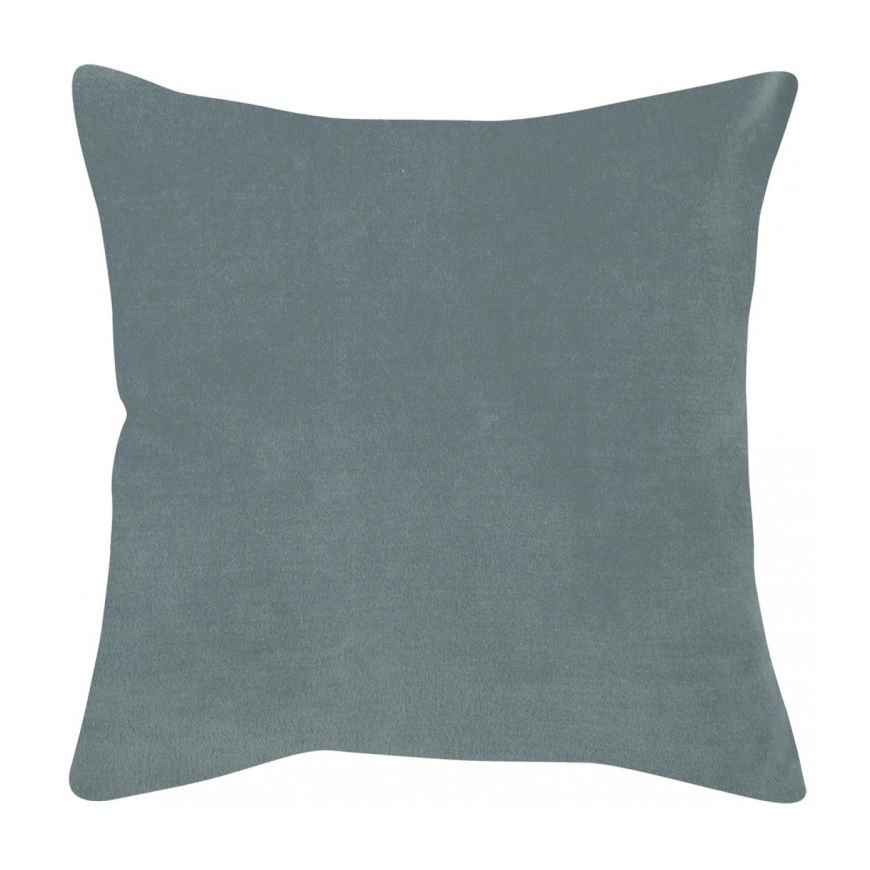 Kissenhülle Esile blau-grauer Samt, 45 x 45 cm