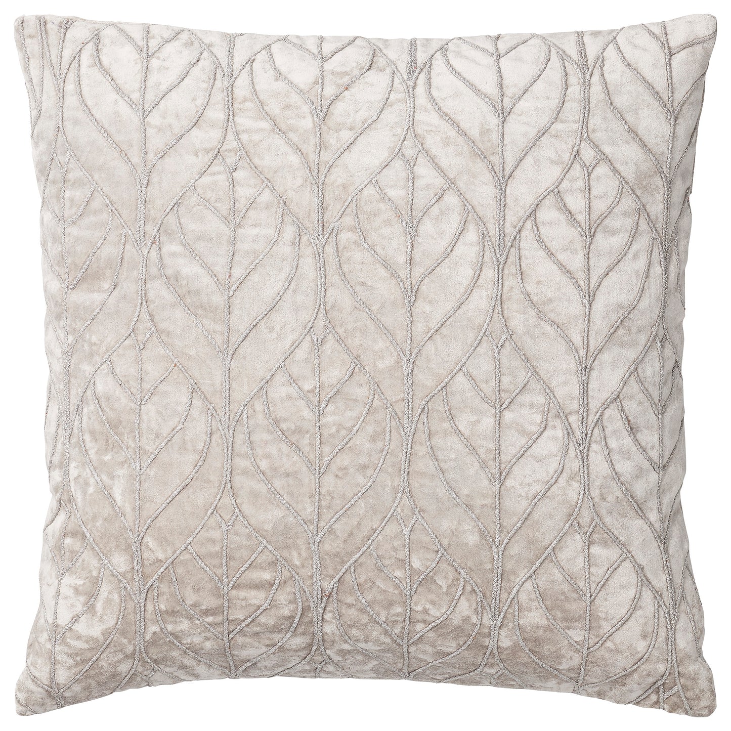 Kissenhülle Shimmering Leaf creme 50 x 50 cm