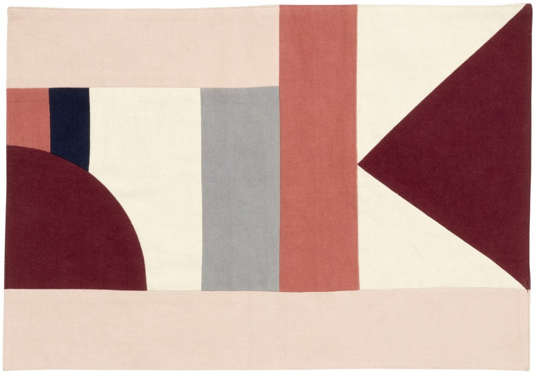 Tischset Grafik, Rosamix 49 cm x 34 cm