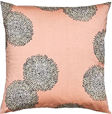 SONATA Kissenhülle rosa mit großen hellen Blüten