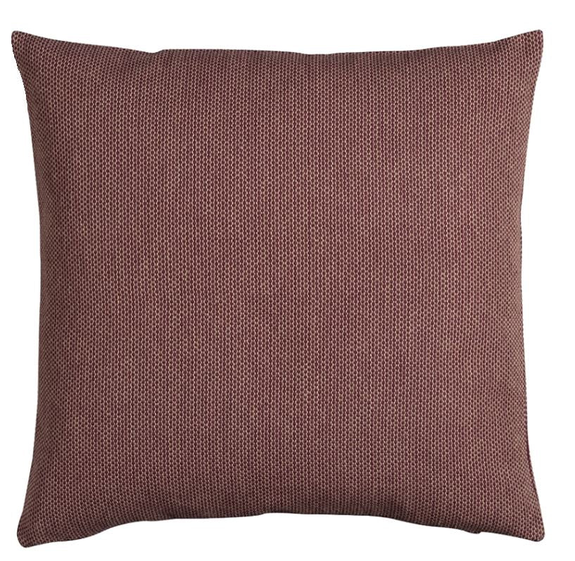 Kissenhülle Pan, 50 x 50 cm, bordeux-beige-meliert, Oberfläche strukturiert