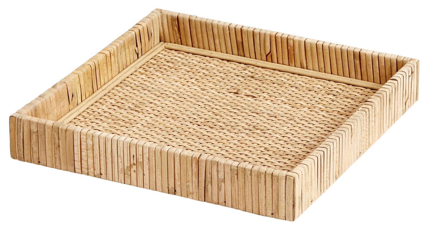 Geflecht-Tablett 35 x 35 x 4,3 cm