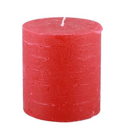 Zylinder-Kerze D 10 cm, H 11 cm, rot, brennt 70 Std.
