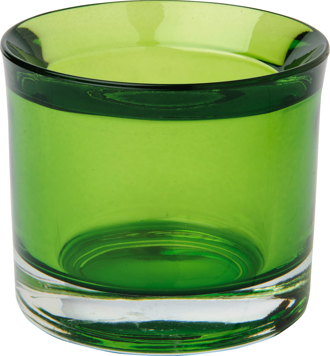 Glas-Teelicht "Only me" apfelgrün, D 6,5 cm, H 5,5 cm