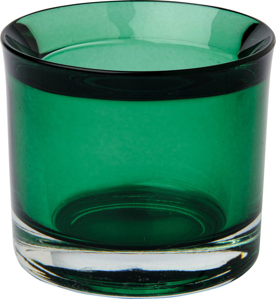 Glas-Teelicht "Only me" tannengrün, D 6,5 cm, H 5,5 cm