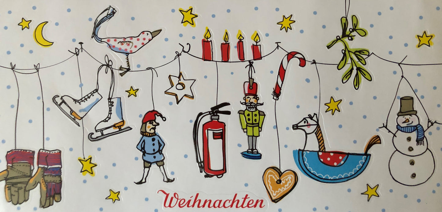 Aufkleber / Sticker Weihnachten