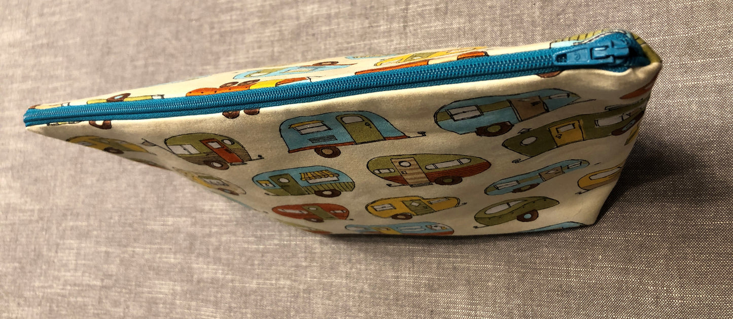 Wohnwagen-Kulturtasche "Auf Tour", Handarbeit exklusiv von wohnsinne