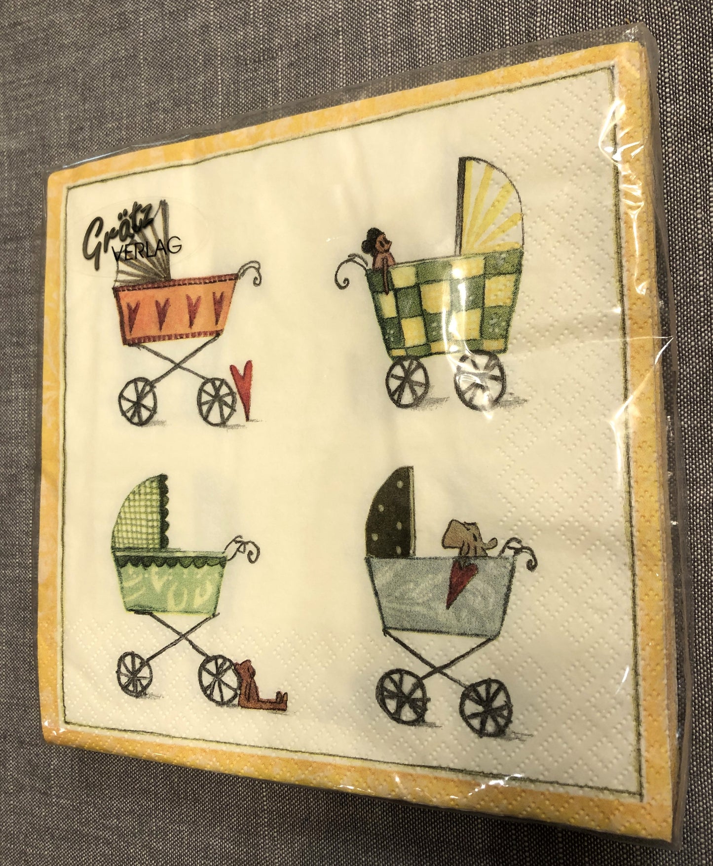 Kinderwagen Papierservietten