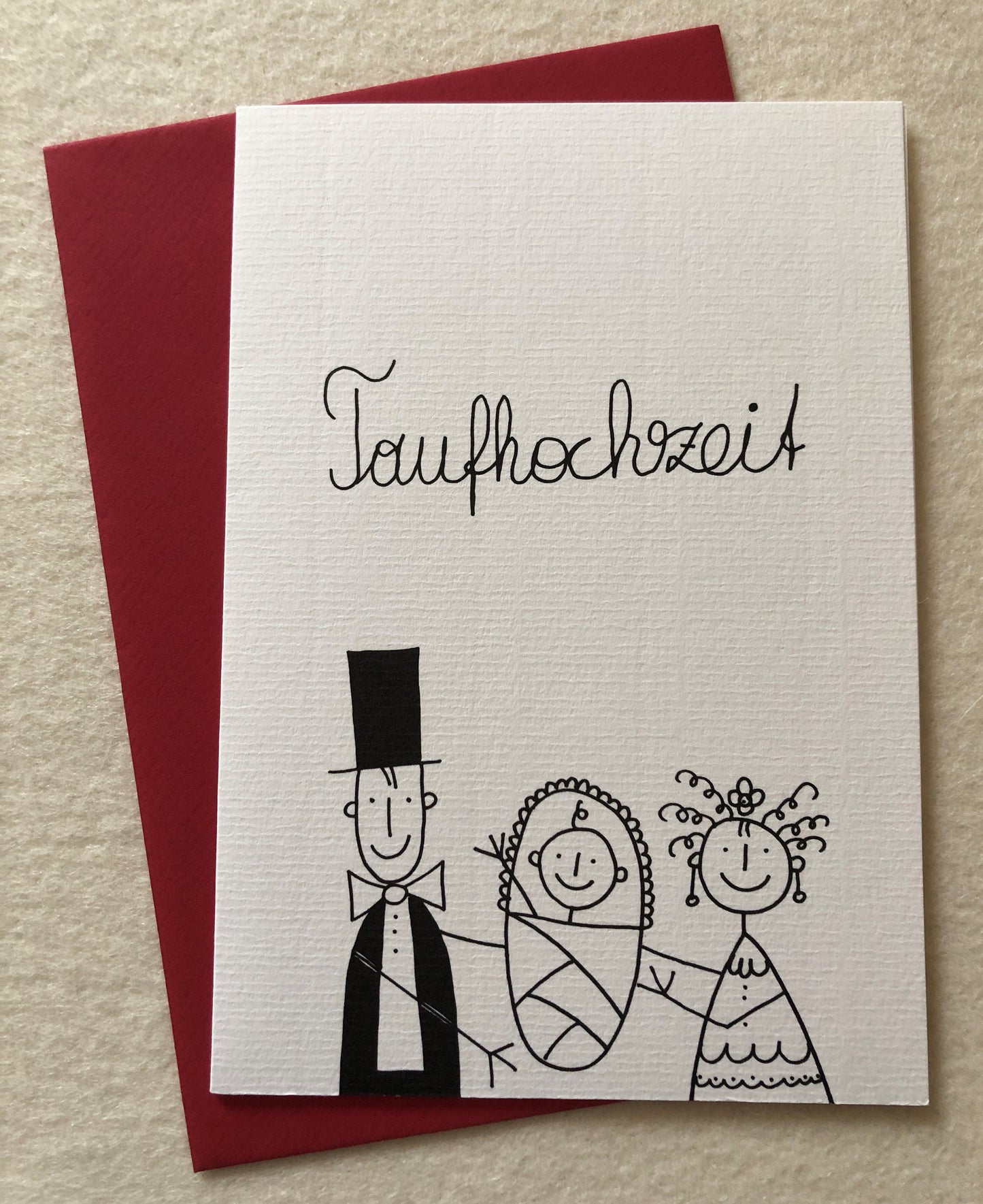 Taufhochzeit Doppelkarte