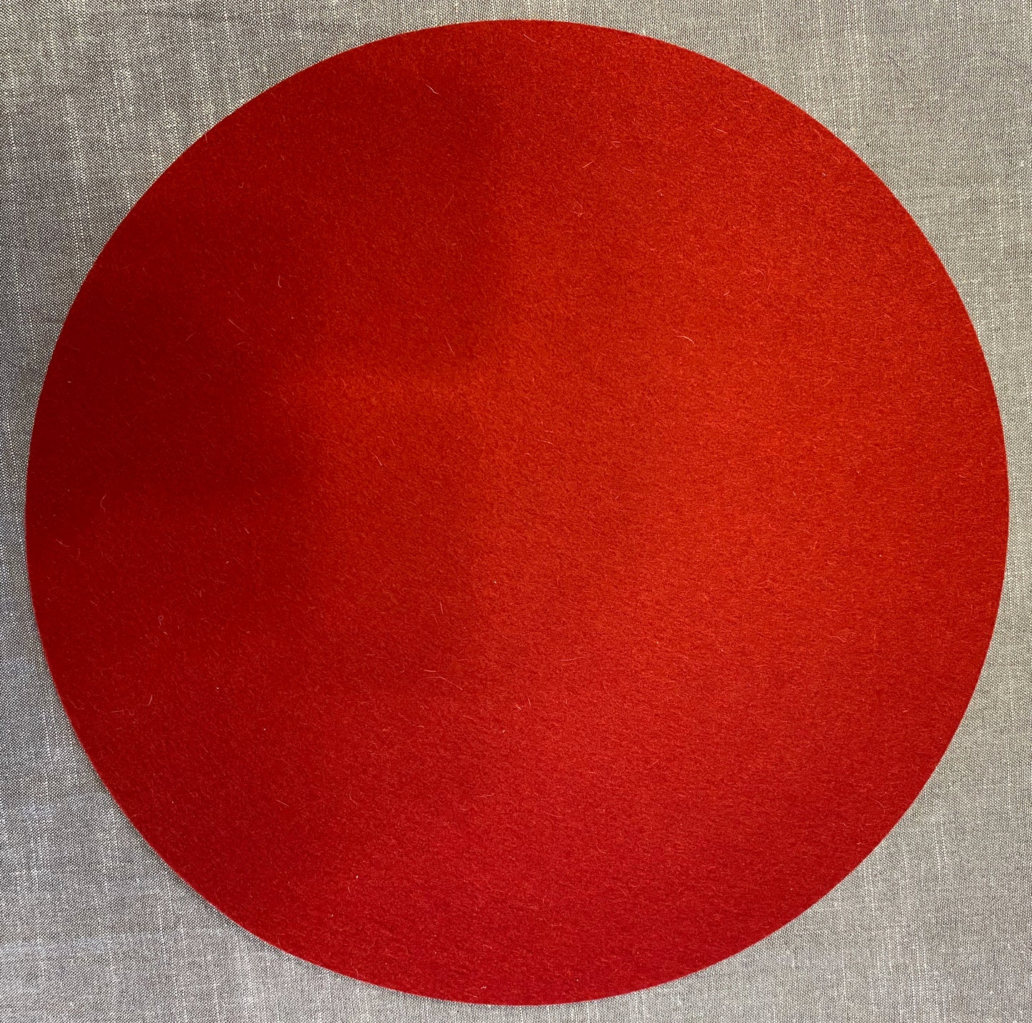 Wollfilz-Unterlage rund D 40cm 11 Rot