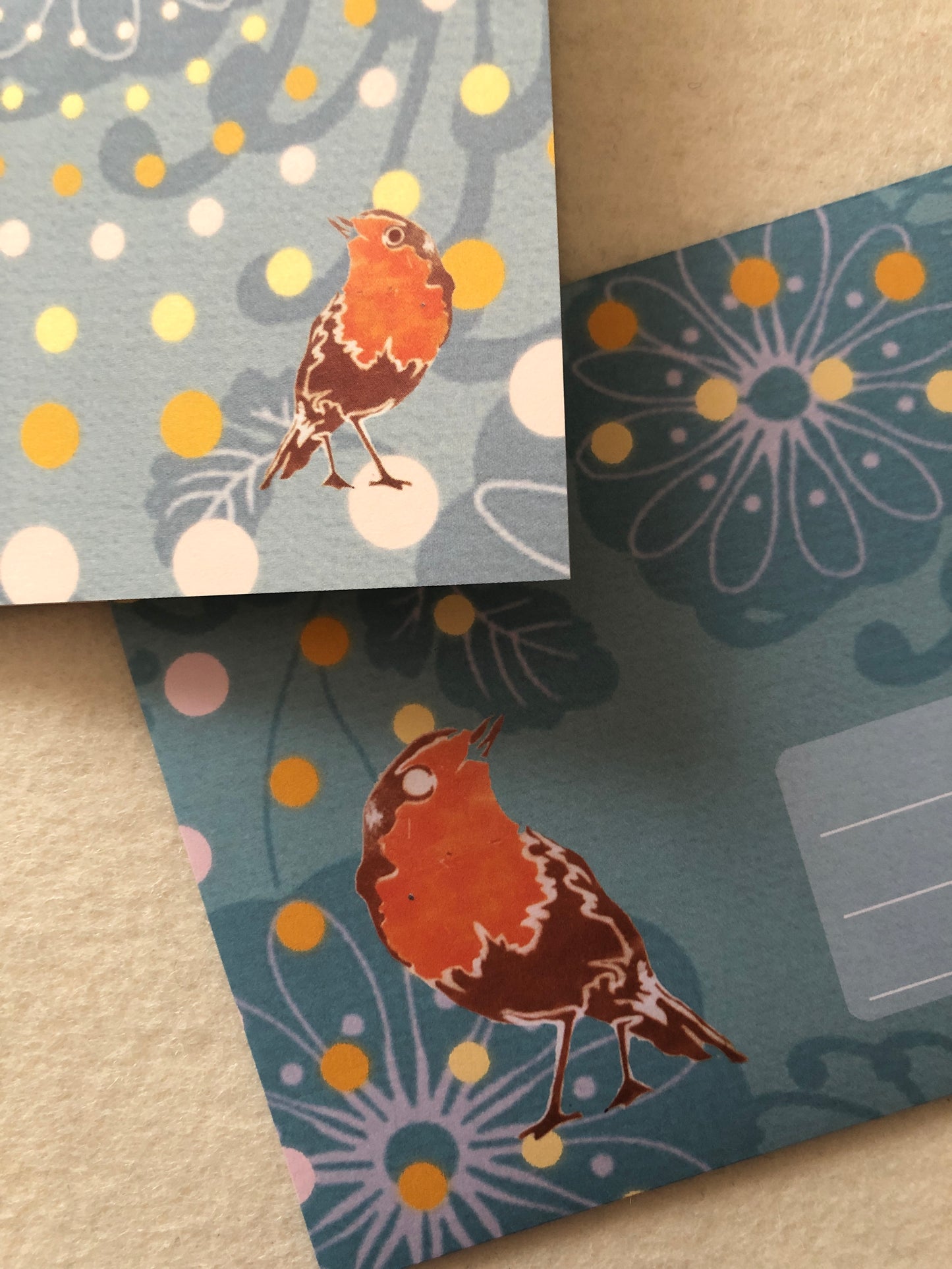 Birdy Doppelkarte mit Umschlag im gleichen Motiv