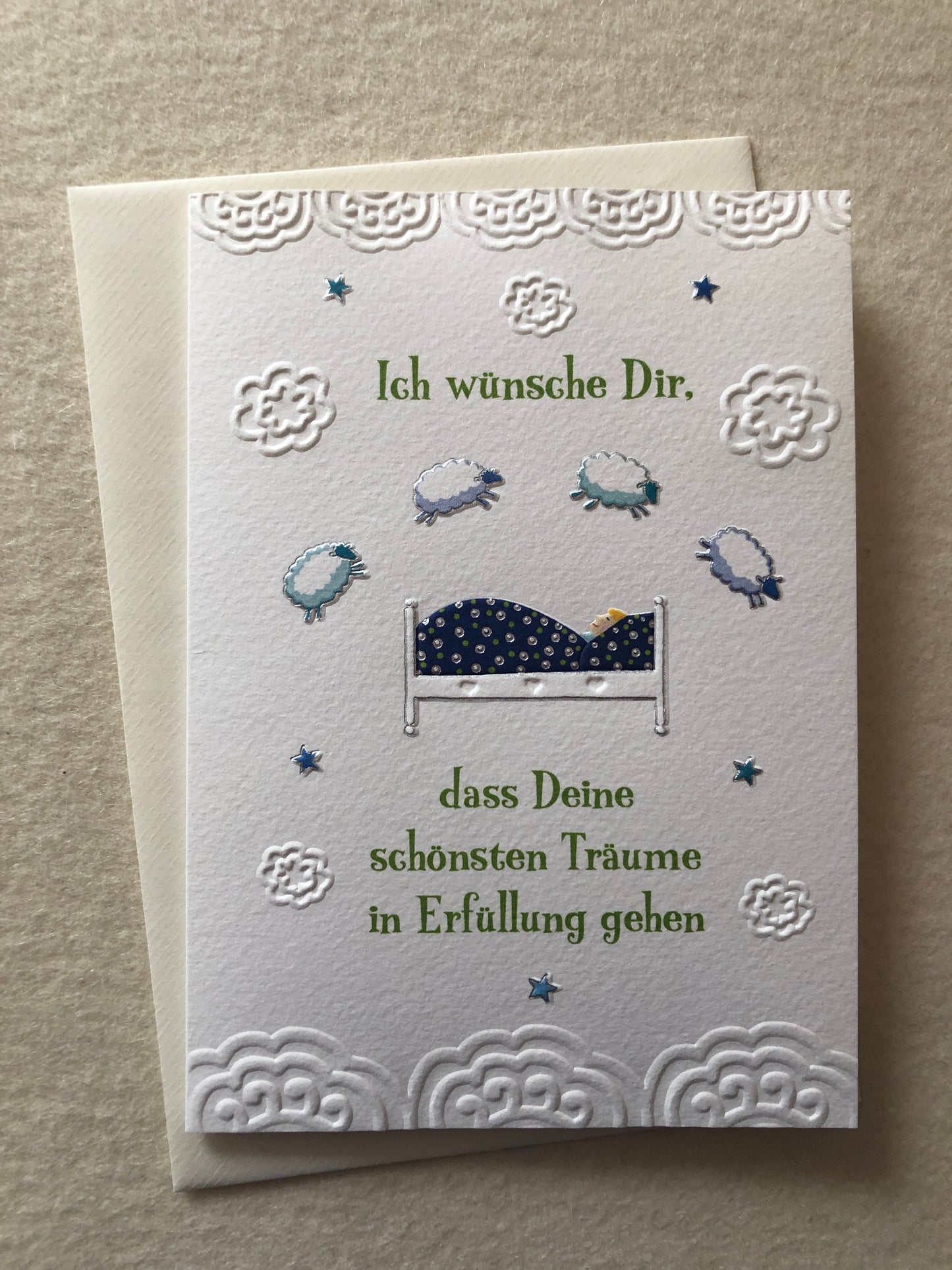 "Määh" Doppelkarte Träume in Erfüllung
