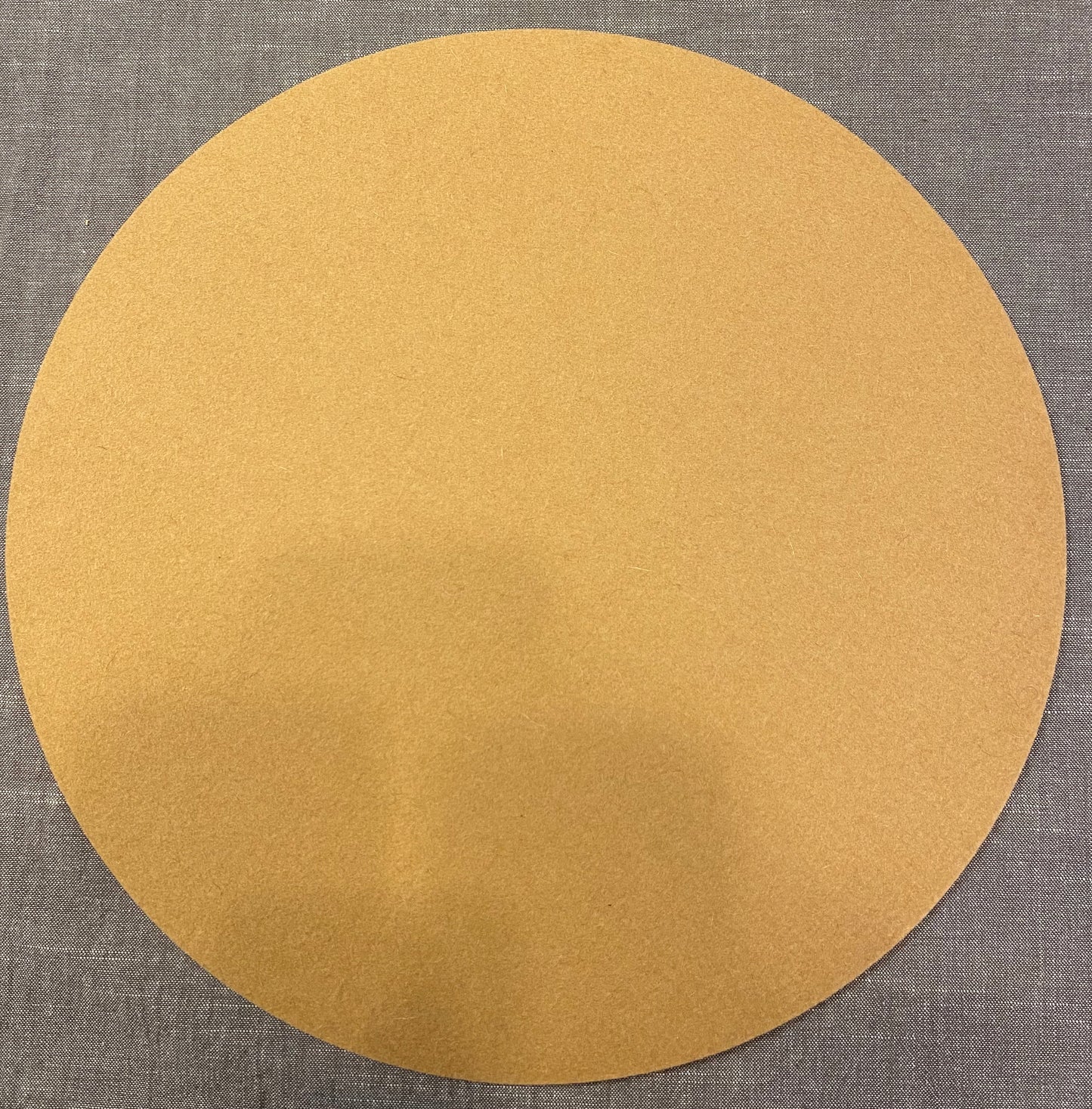 Wollfilz-Unterlage rund D 40cm 38 Karamell