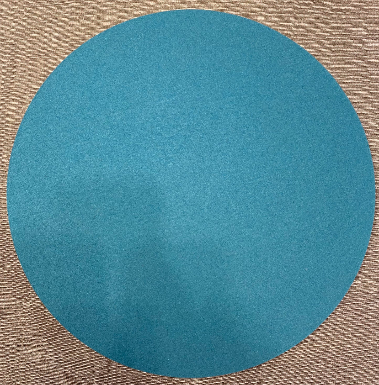 Wollfilz-Unterlage rund D 40cm 14 Turkis