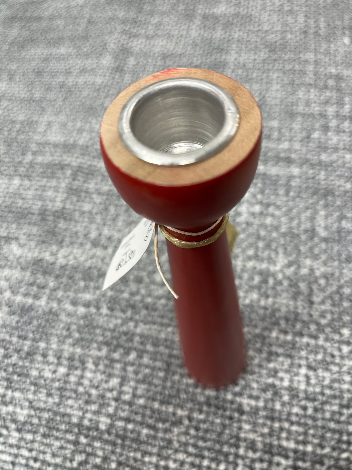 Kerzenhalter Ovation Akazie, Farbe rot, D 5 cm, H 25 cm