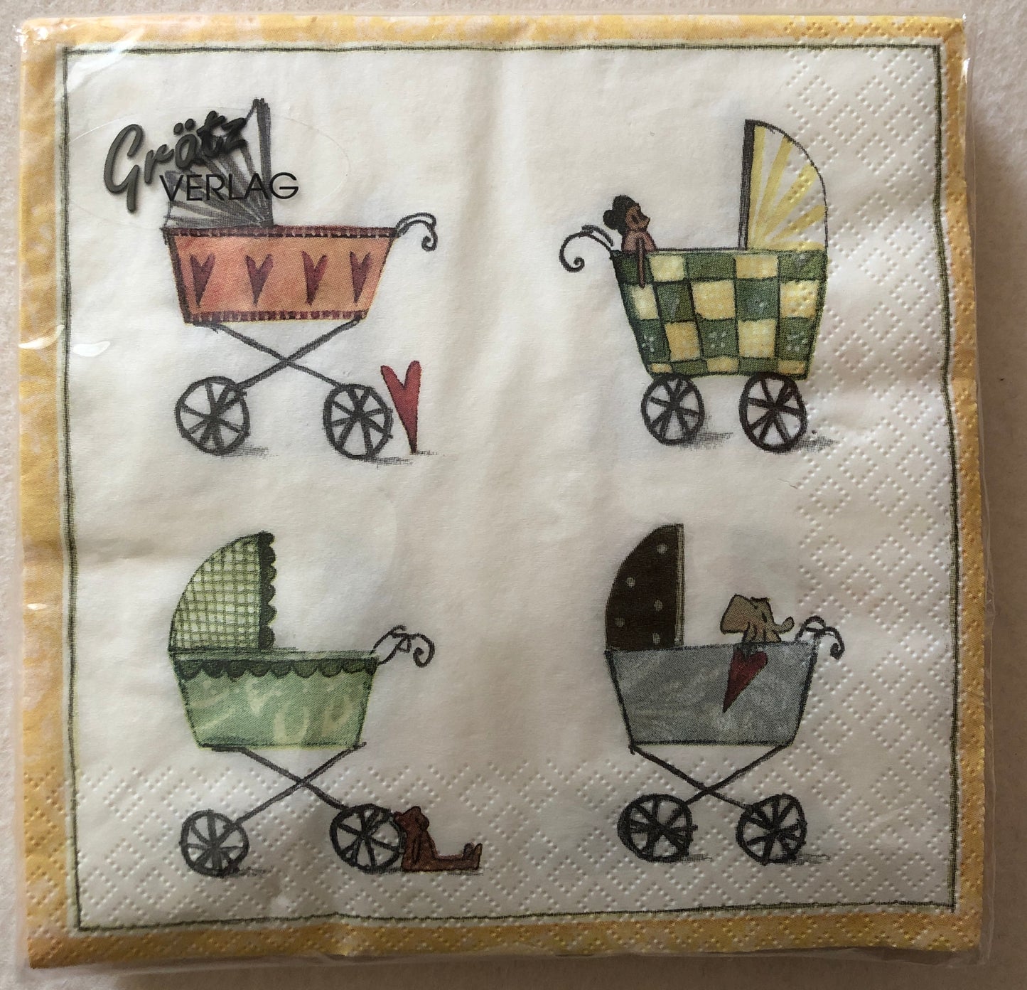 Kinderwagen Papierservietten