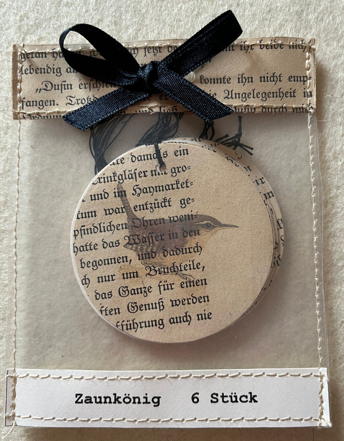 Birdy 6er Set Duo-Geschenkanhänger Zaunkönig