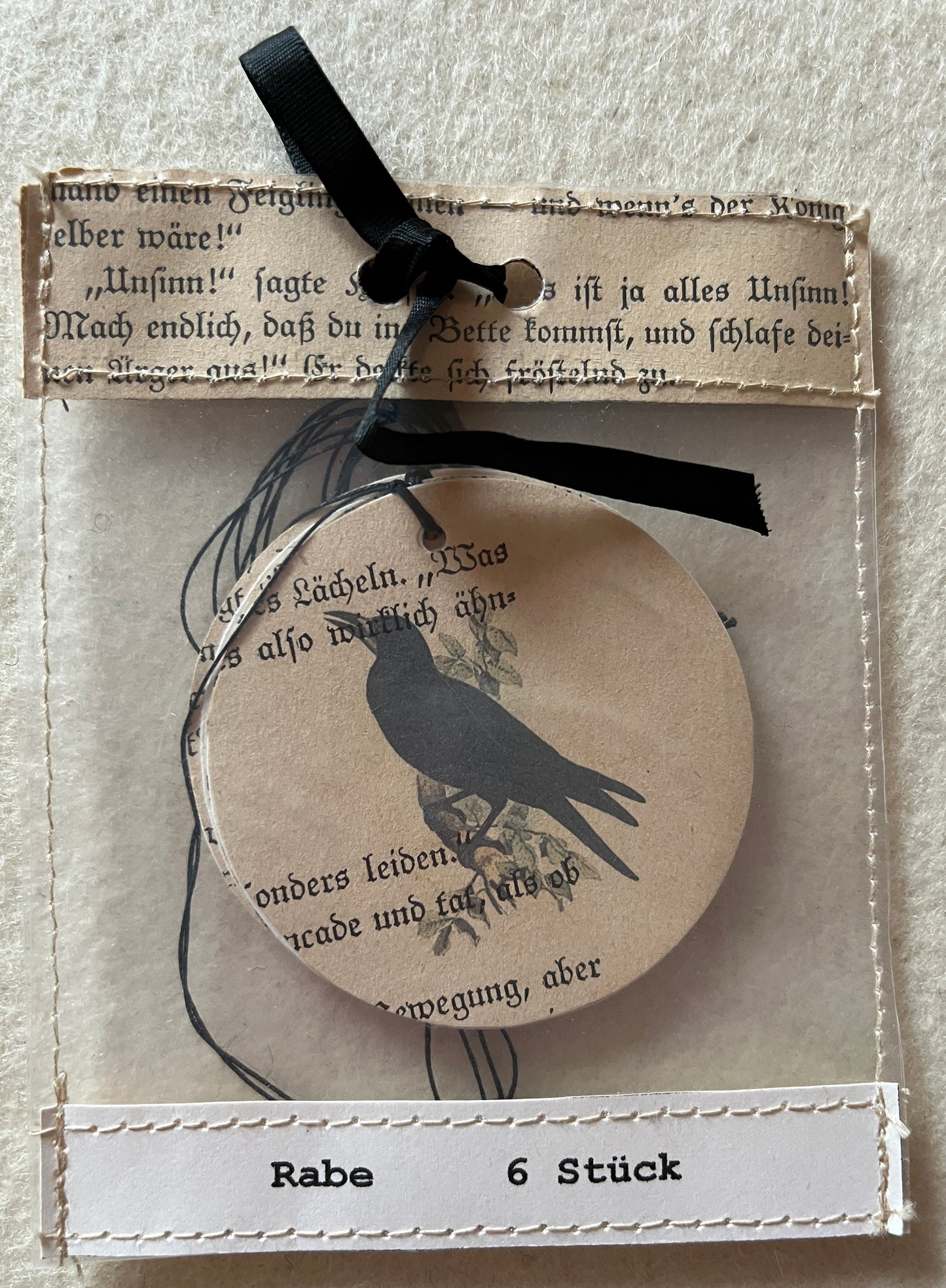 Birdy 6er Set Duo-Geschenkanhänger Rabe