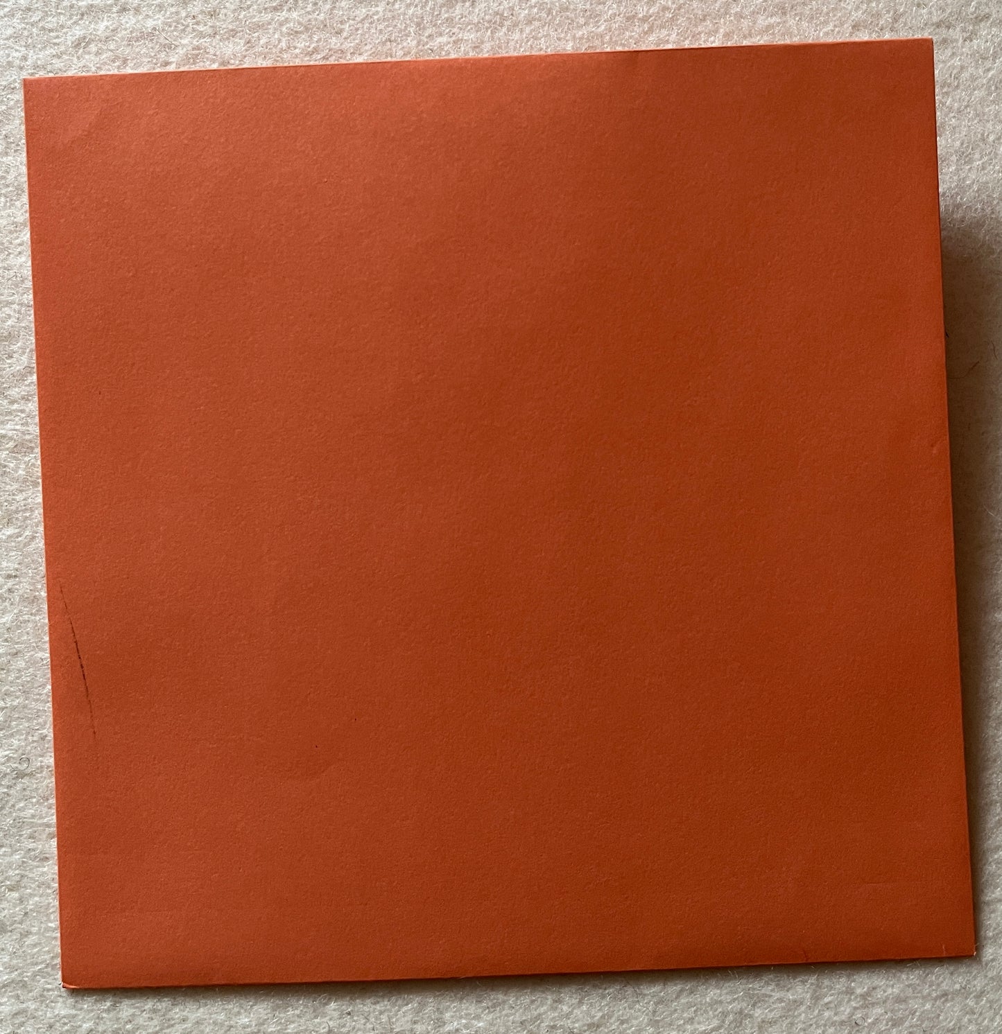 Briefumschlag quadr. orange, 14,5 x 14,5 cm