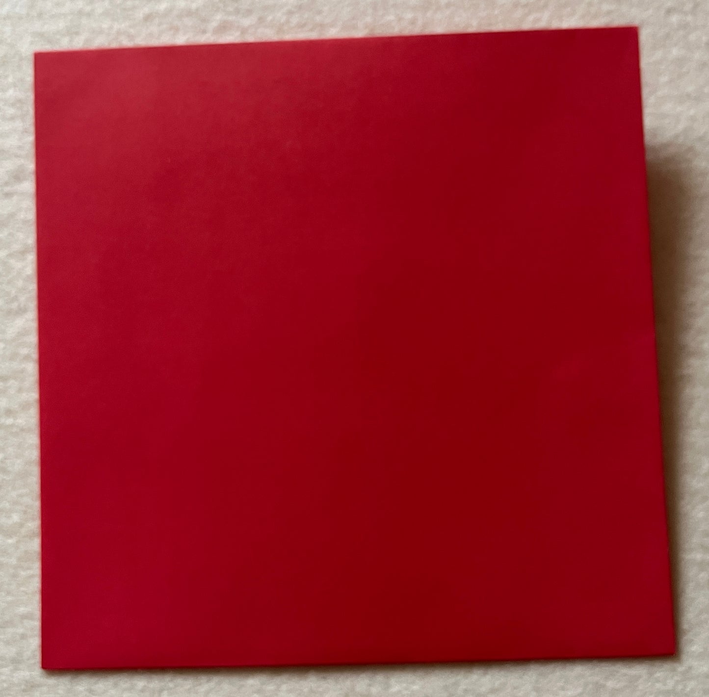 Briefumschlag quadr. rot, 14,5 x 14,5 cm