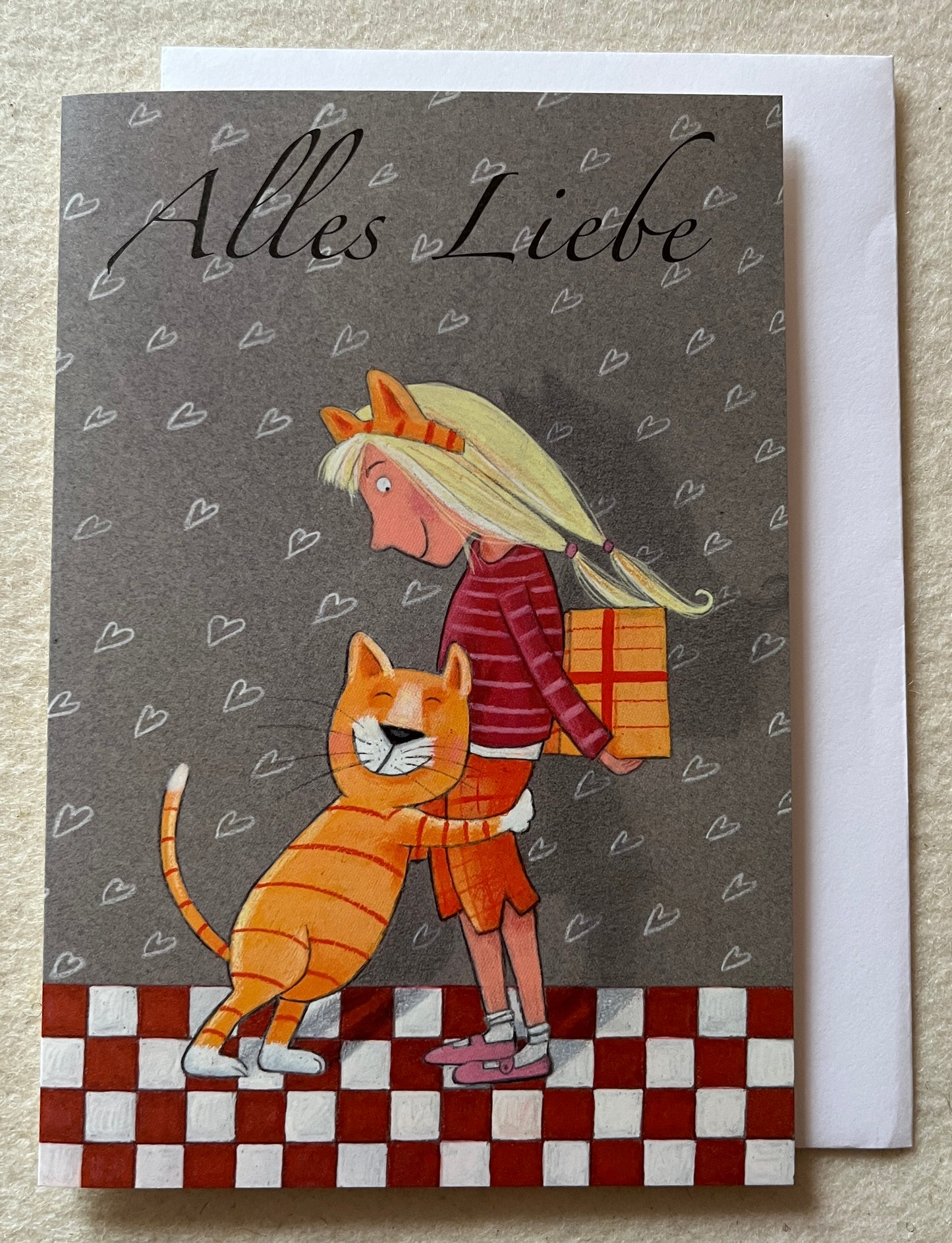 "Miau" Doppelkarte Alles Liebe