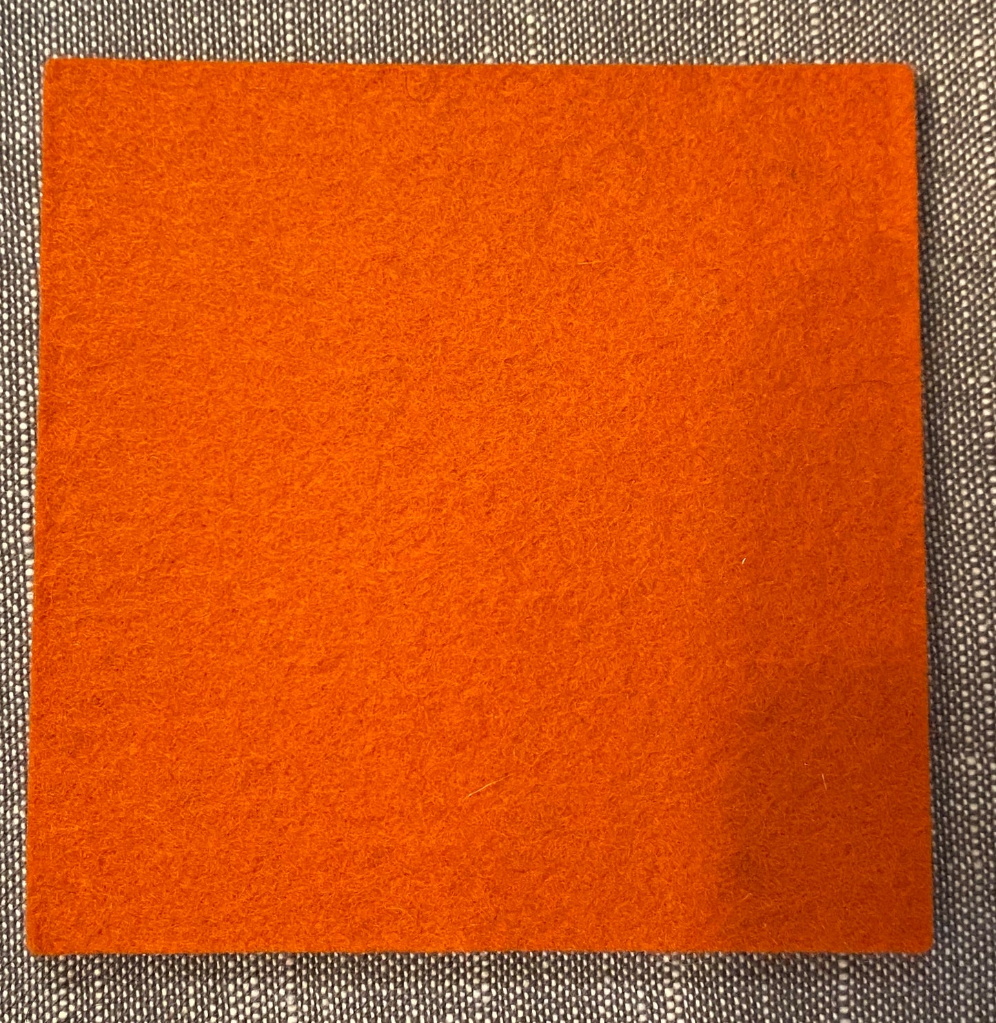 Wollfilz-Untersetzer quadratisch 9 x 9 x 0,5 cm, 20 = mango