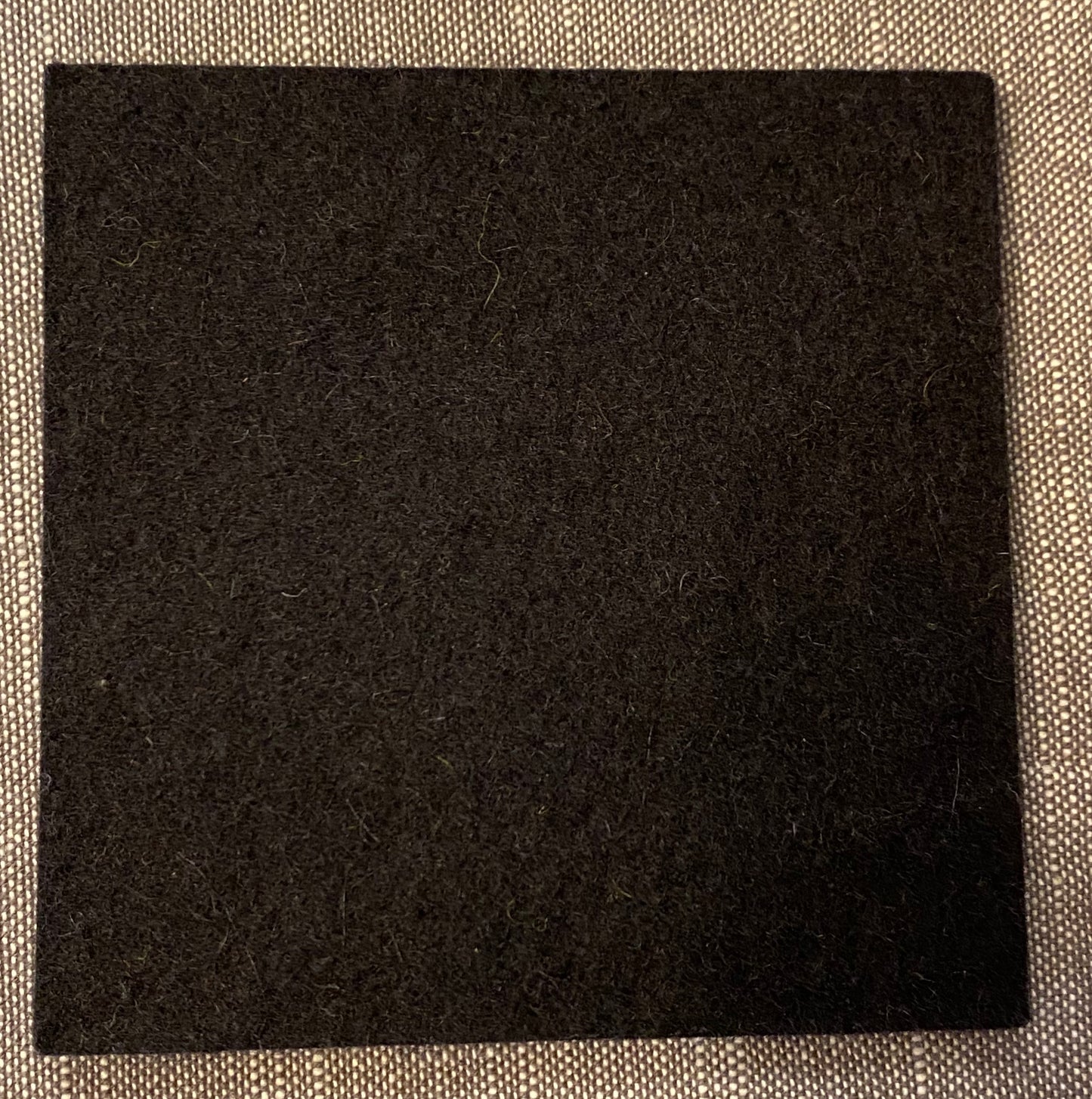 Wollfilz-Untersetzer quadratisch 9 x 9 x 0,5 cm, 02 = schwarz