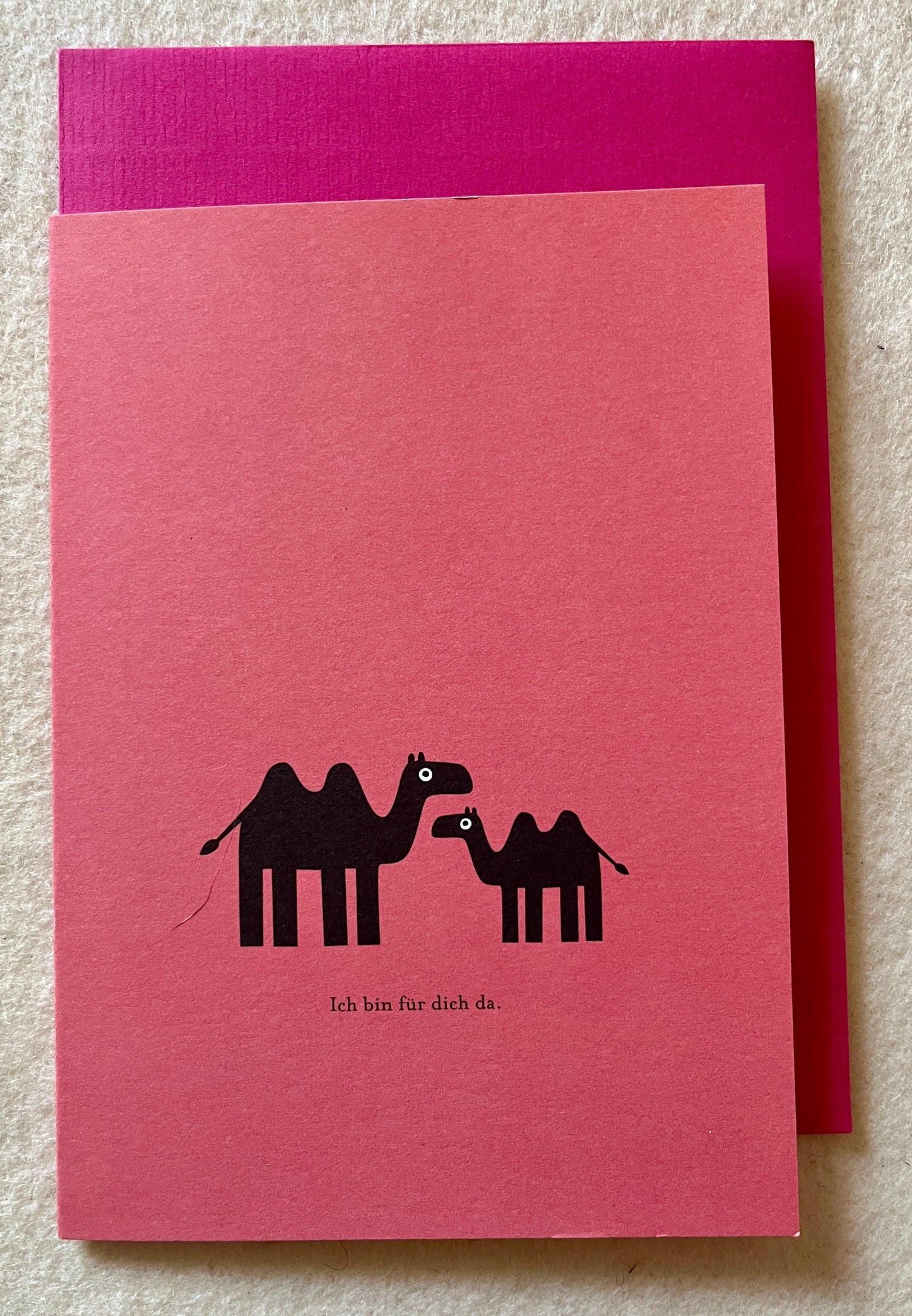 Doppelkarte Ich bin für dich da.