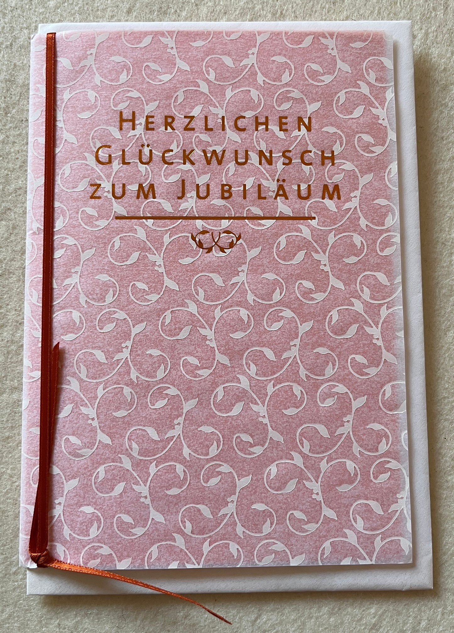 Jubiläum Doppelkarte Herzlichen Glückwunsch zum Jubiläum