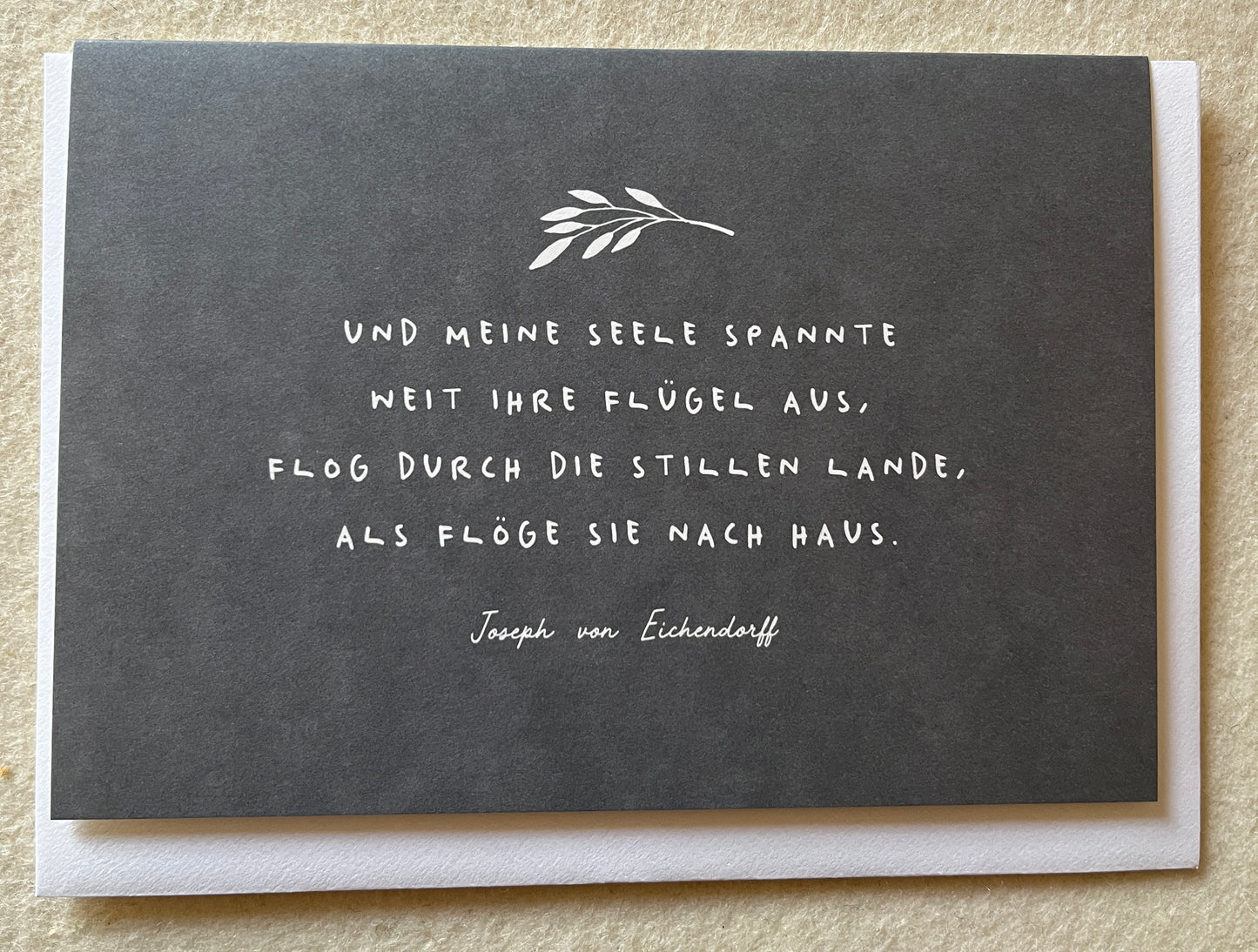 Trauer Doppelkarte UND MEINE SEELE