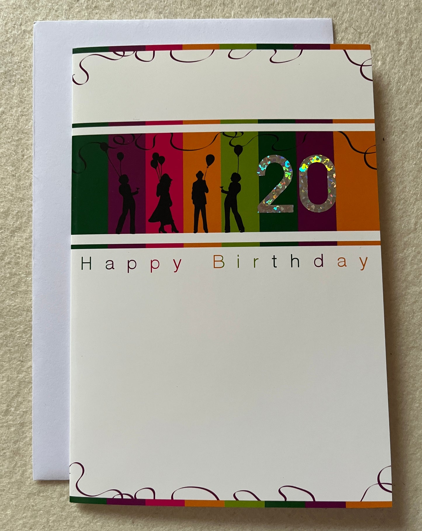 Doppelkarte 20 - Happy Birthday