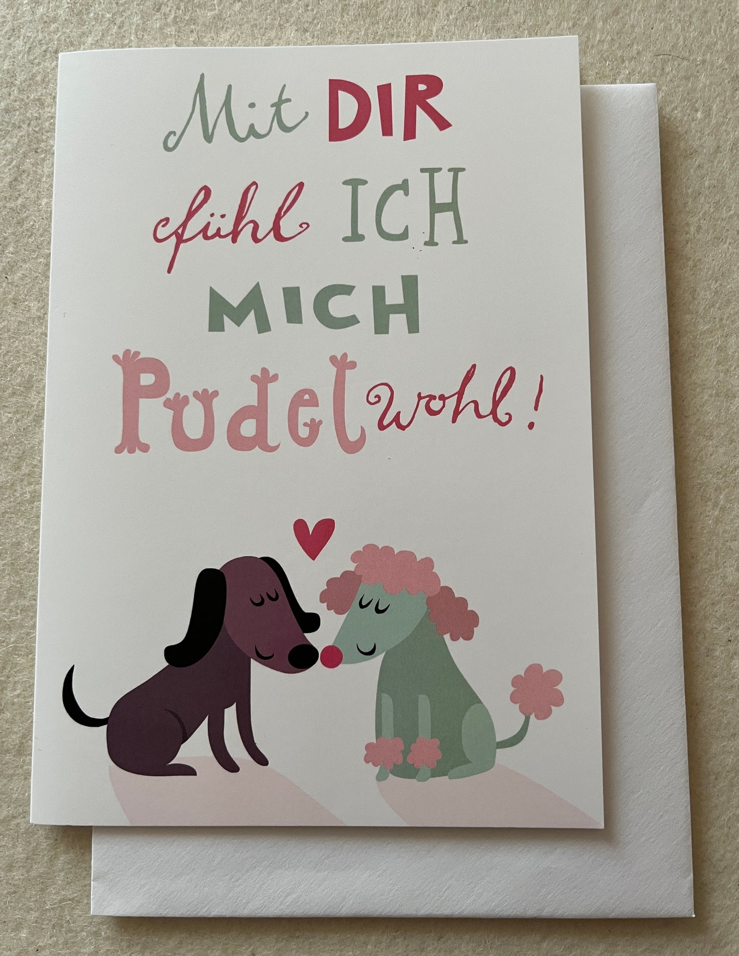 Doppelkarte Pudelwohl