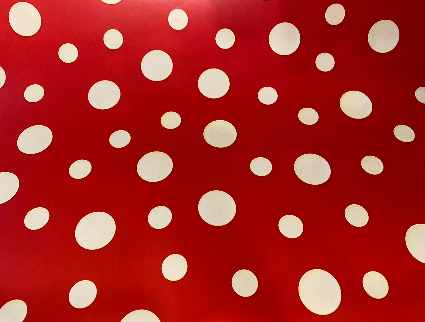 Geschenkpapier Bubbles rot