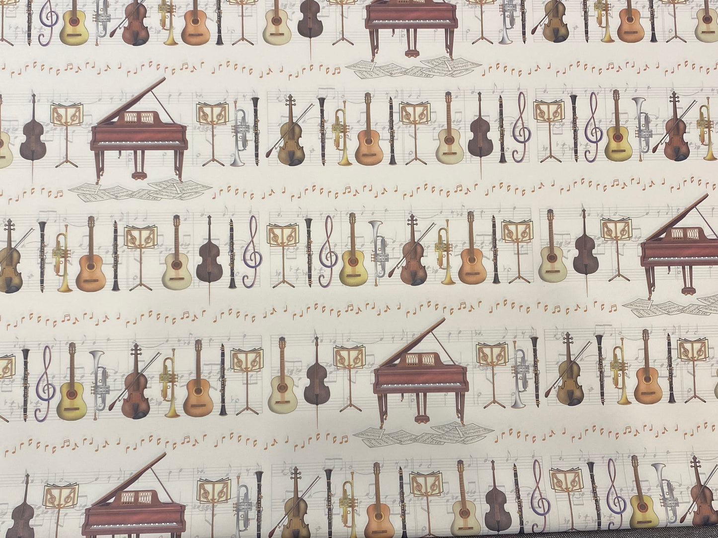 Musik Geschenkpapier Instrumente
