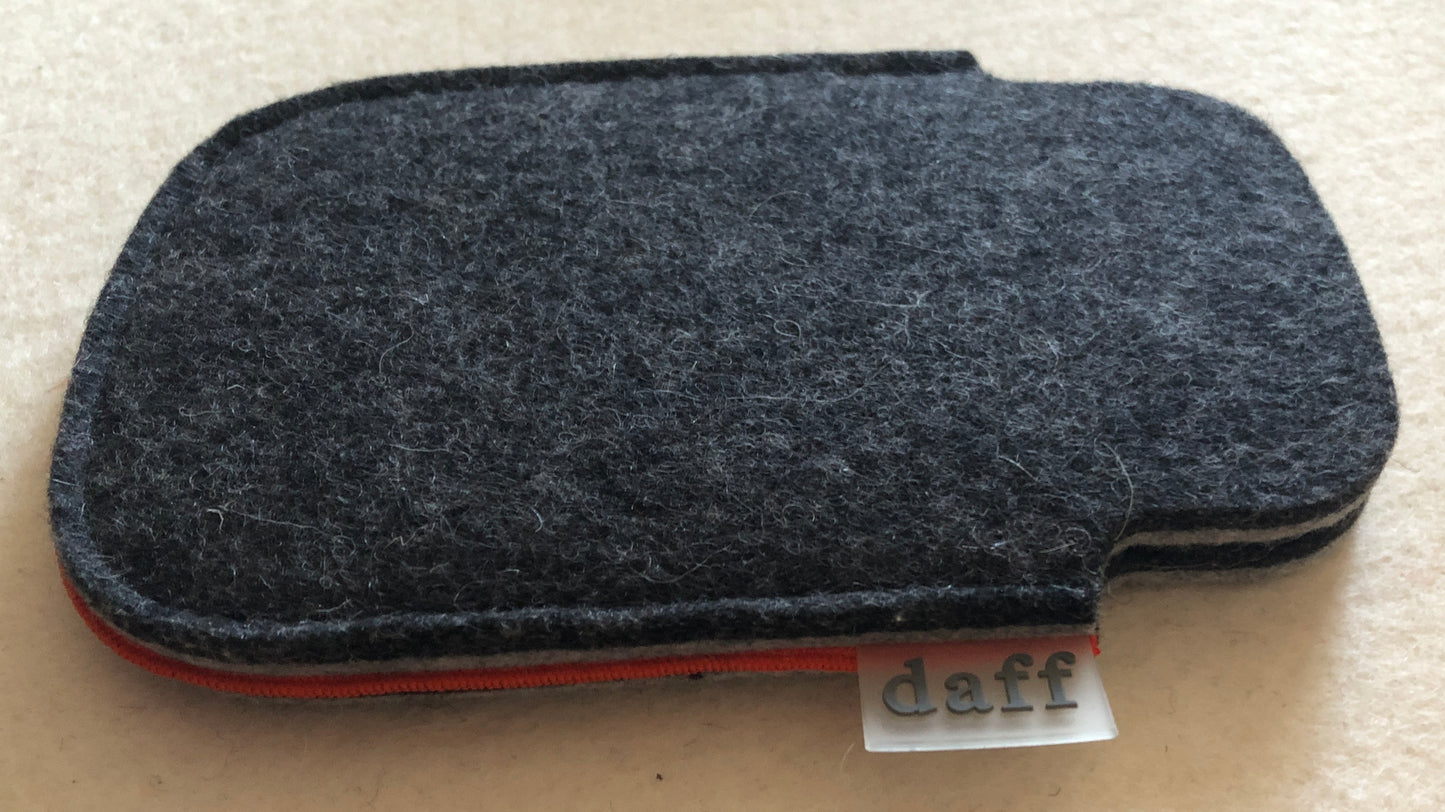 Handytasche anthrazit - graumeliert