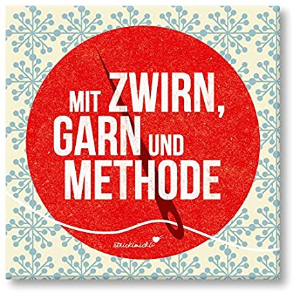 Nähspaß Magnet quadr. MIT ZWIRN, GARN UND METHODE
