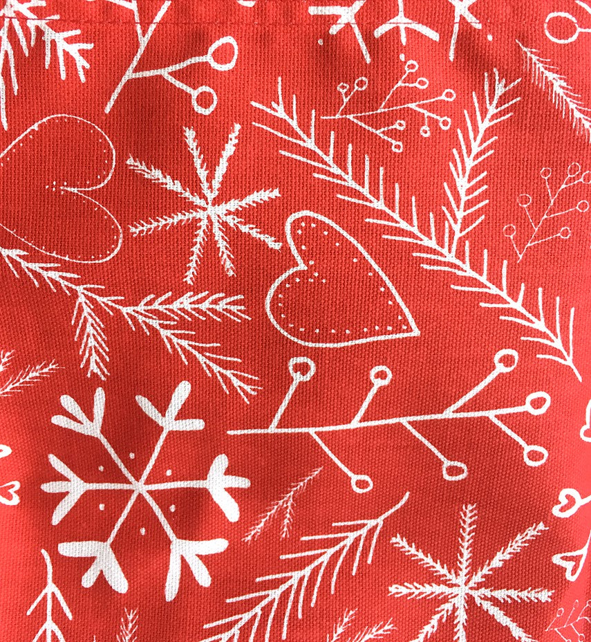 Tischläufer Weihnachten rot-weiß, 45 x 148,5 cm