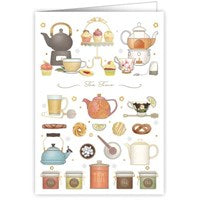 Doppelkarte Tea Time