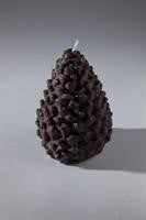 Kerze Weihnachtsbaum H 8 cm, D 5,5 cm, aubergine, brennt 9 Std.