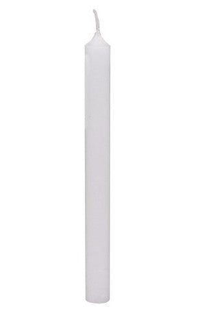 Tannenbaumkerze D 1,3 / H 10 cm, brennt 1 Std., 1,5 % Stearin, 98,5 % Paraffin - weiß