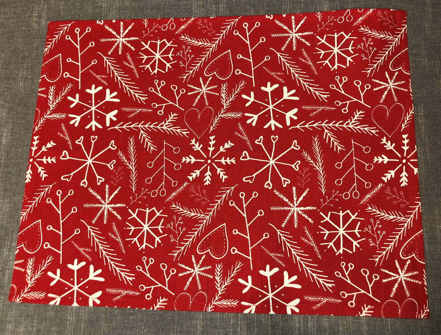 Tischset Weihnachten rot-weiß, 45 x 35 cm