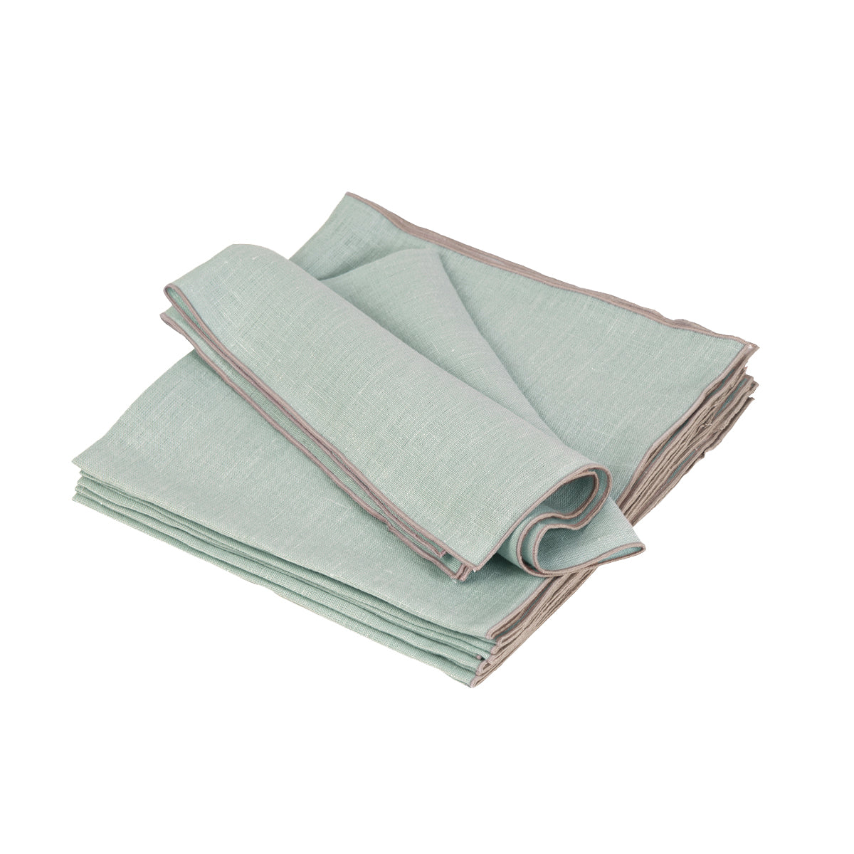 CHAIN Leinen-Serviette mint