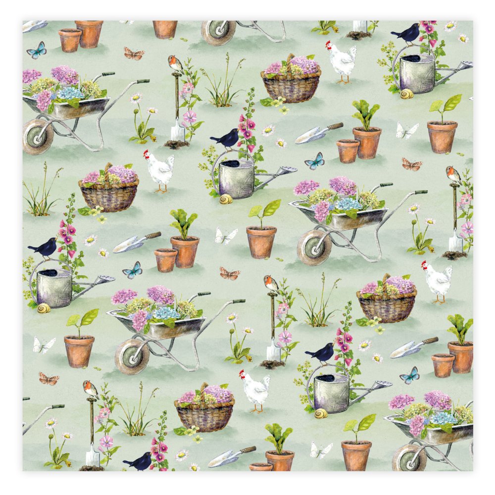 Gartenfreude Cocktail-Papierserviette Gartenglück