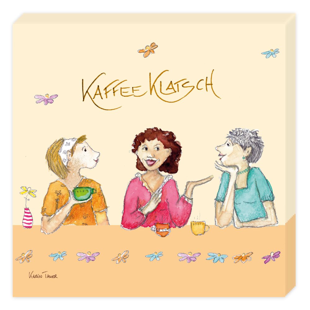 Cocktail-Papierserviette Kaffeeklatsch