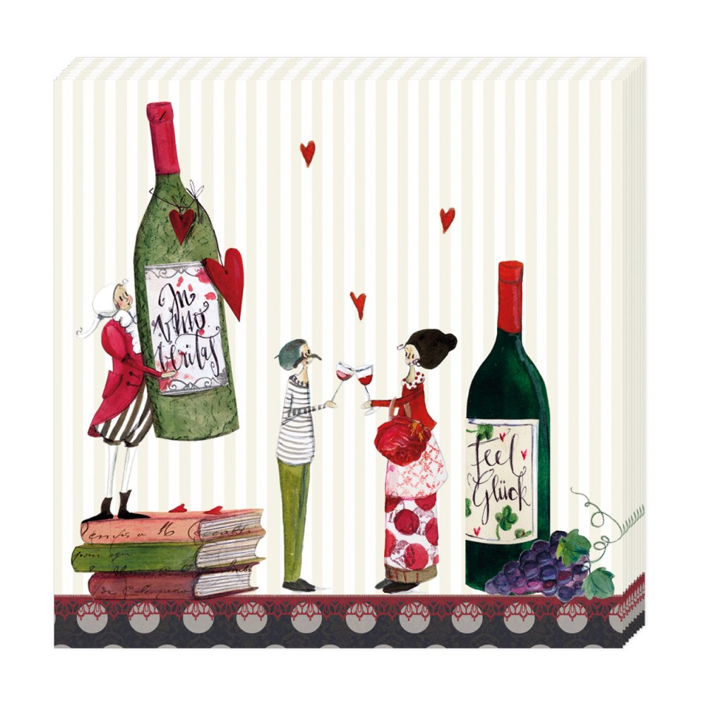 Wine Cocktail-Papierserviette Wein