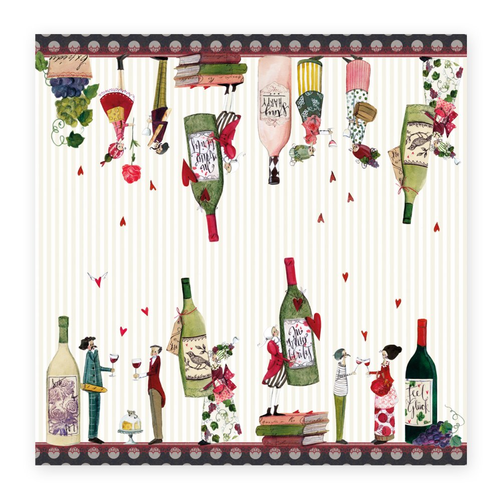 Wine Cocktail-Papierserviette Wein