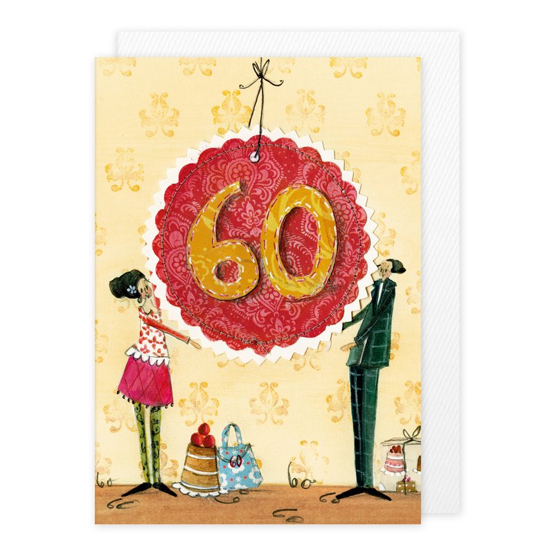 Geburtstag 60 Doppelkarte