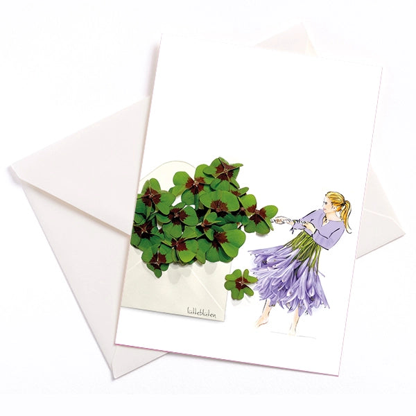 Postkarte mit Umschlag Nimm das Glück in die Hand
