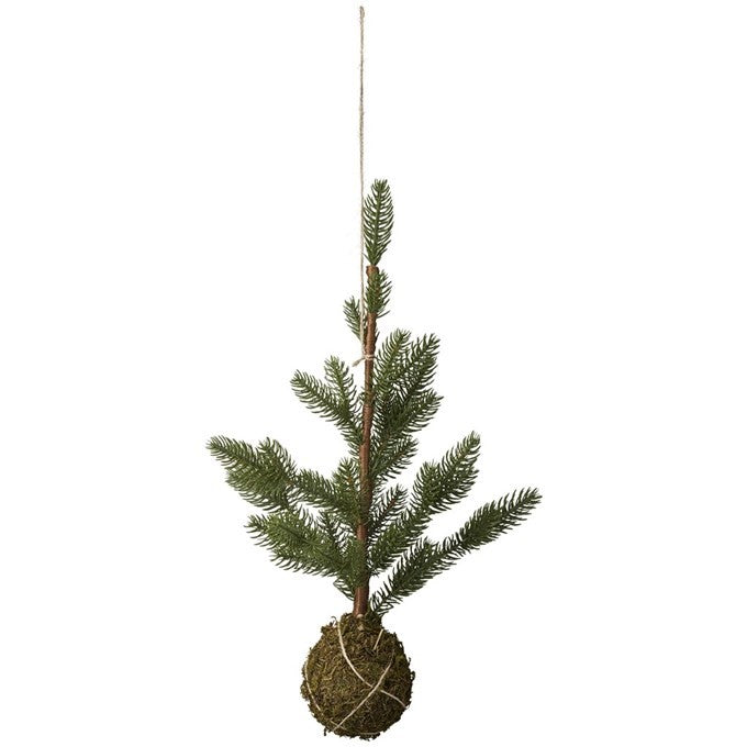 lebensechte Fichte hängend, H 40 cm, D 20 cm